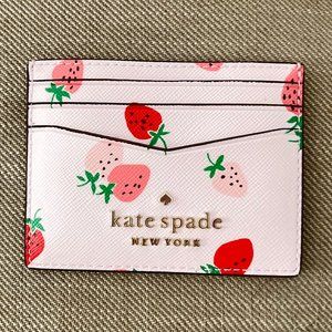 Kate Spade: Strawberry Print Card Holder